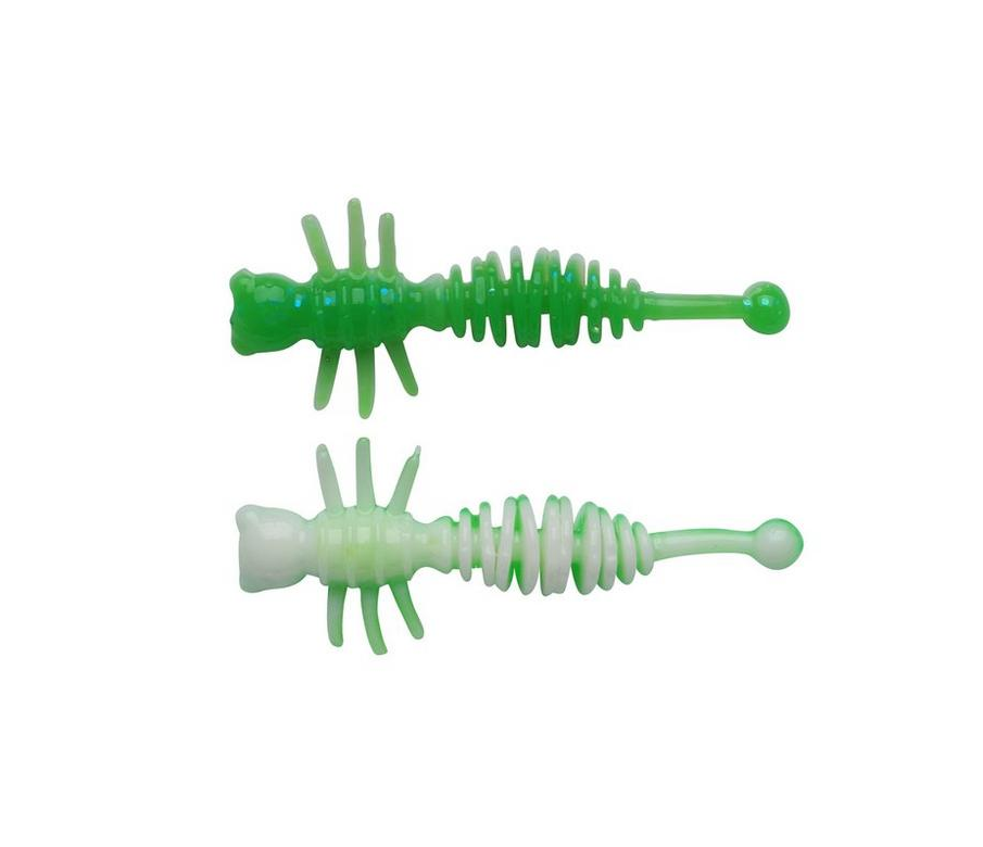Naluca soft berkley naluca power larvae 4cm spring green/white 12buc/pl