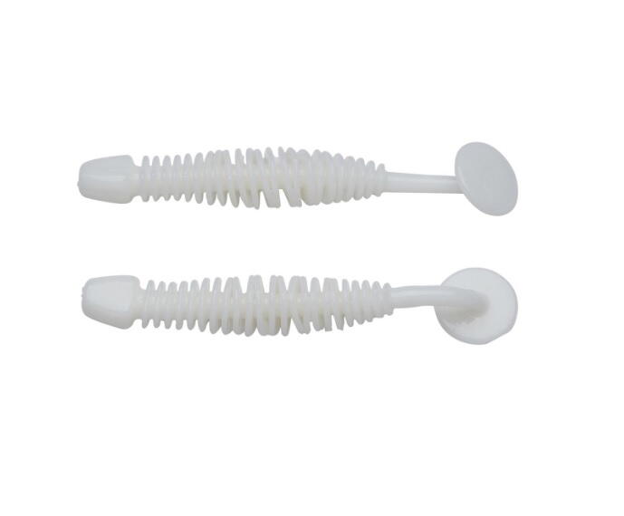 Naluca soft berkley grub power leech 5cm milky white 12buc/pl