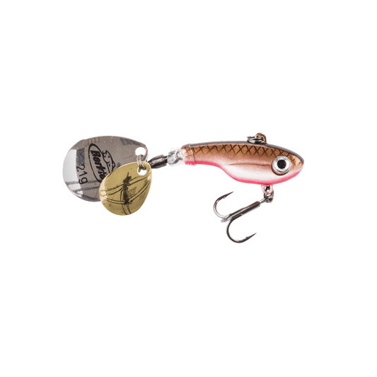 Lingurita Rotativa Berkley Pulse Spintail 21 g Black n Red