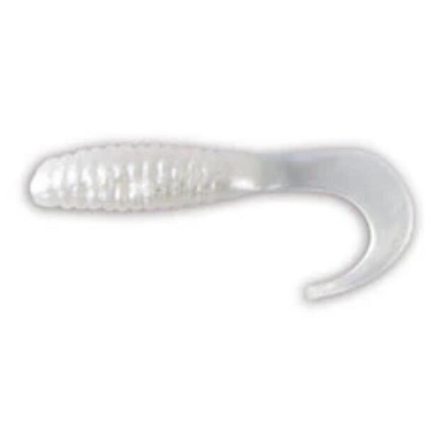 Naluca soft lineaeffe grub falcetto 5.5cm bianco perla 10buc/pl
