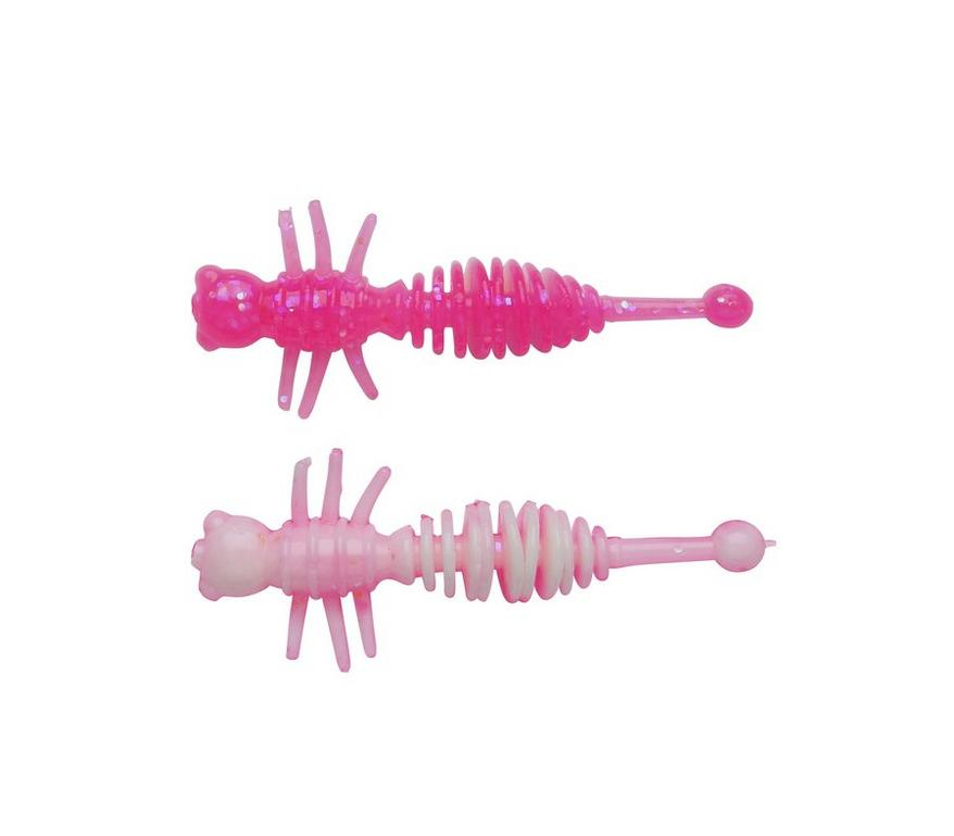 Naluca soft berkley naluca power larvae 4cm pink/white 12buc/pl