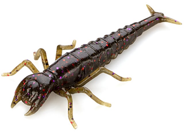 FishUp Diving Bug 5cm #050 Green Pumpkin Brown Red & Purple