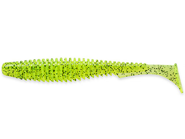 FishUp U-Shad 7.6cm #055 Chartreuse Black