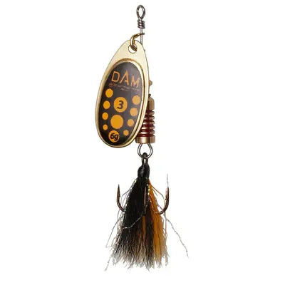 Lingurita Rotativa Dam Standard Dressed Spinner 4 10g S Blacky