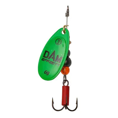 Lingurita Rotativa Dam Fluo Spinner 3 6g Sinking Green