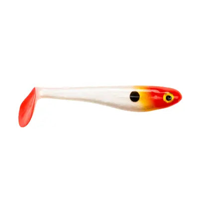 Naluci Soft Berkley Hollow Belly Red Head 4in