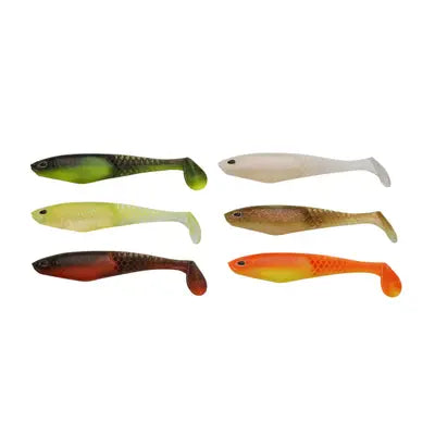 Naluci Soft Berkley Cullshad 10cm 6pcs Mixpack Darkwater