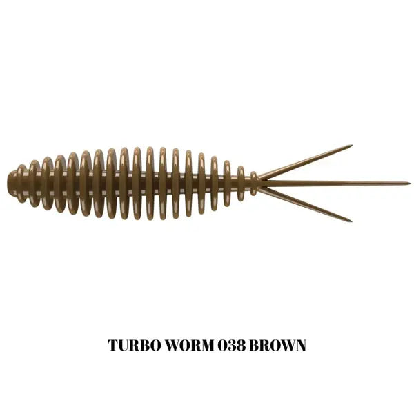 Naluca Soft Libra Turbo Worm Mini 35mm, 0.34g, 15 Buc : Culoare - 038 Brown