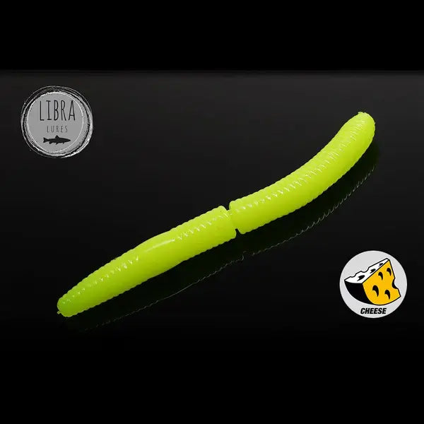 Naluca Soft Naluca Pastrav Fatty D' Worm 7,5cm Libra Lures : Culoare - 006-Hot Yellow