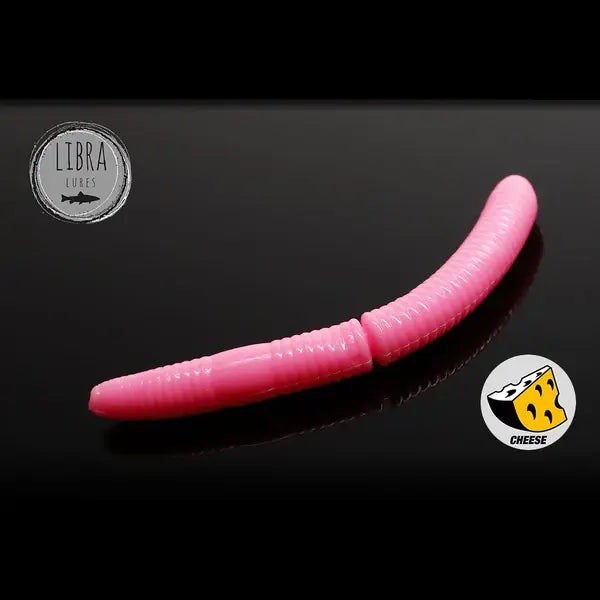 Naluca Soft Naluca Pastrav Fatty D' Worm 7,5cm Libra Lures : Culoare - 017 Bubble Gum