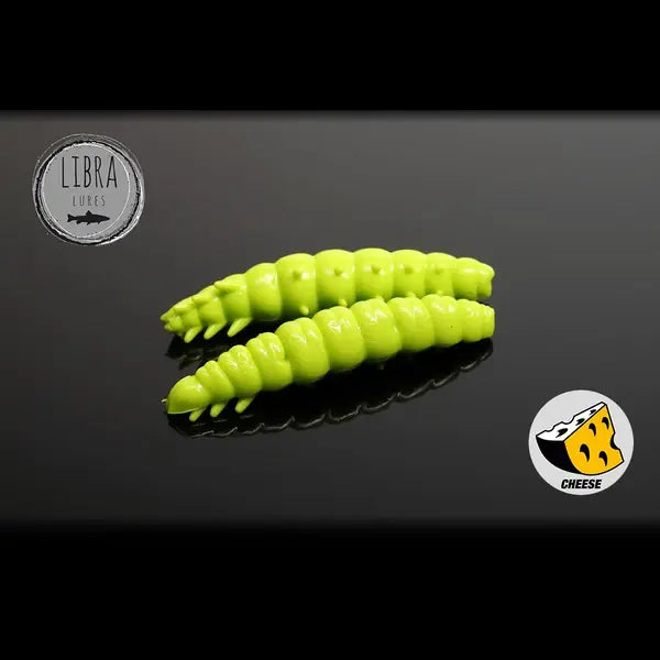 Naluca Soft Naluca Pastrav Larva Worm 3.5cm Libra Lures : Culoare - 027 Apple Green
