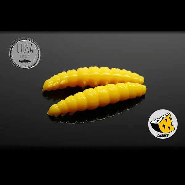 Naluca Soft Naluca Pastrav Larva Worm 3.5cm Libra Lures : Culoare - 007 Yellow