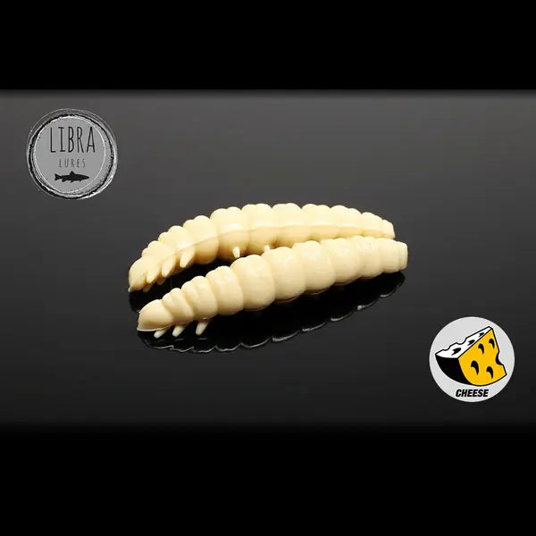 Naluca Soft Naluca Pastrav Larva Worm 3.5cm Libra Lures : Culoare - 005 Cheese
