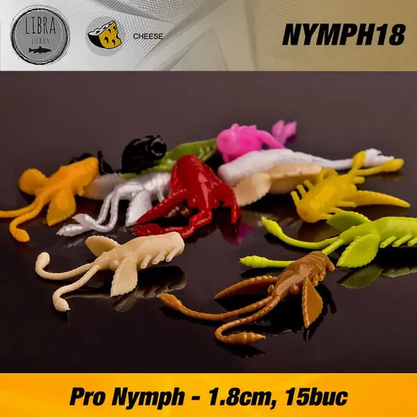 Naluca Soft Naluca Pastrav Pro Nymph 1.8cm Libra Lures : Culoare - 020