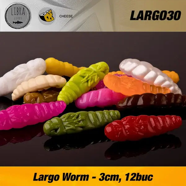 Naluca Soft Naluca Pastrav Largo Worm 3cm Libra Lures : Culoare - 006