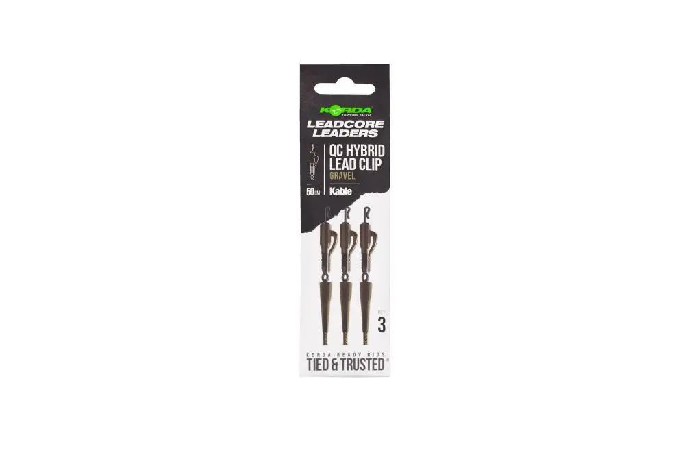 Korda Mont. Kable Qc Hybrid Lead Clip 50cm Gravel