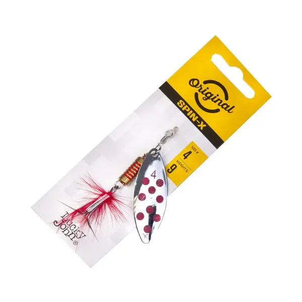 Lingurita Rotativa Rotativa Lucky John Spin X Long Nr.4 - 9gr : Culoare - Cr