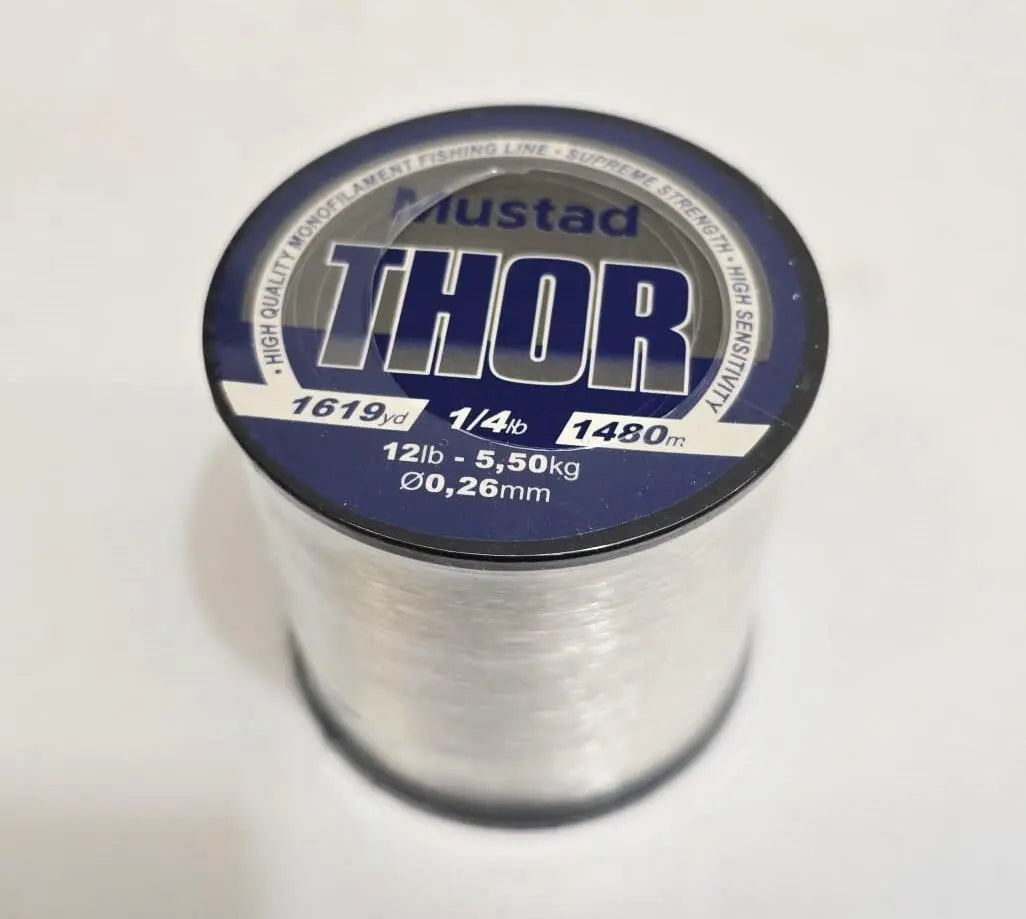 Fir Monofilamnet Mustad Fir Thor Monofilament Clear 030mm/6,8kg/1100m