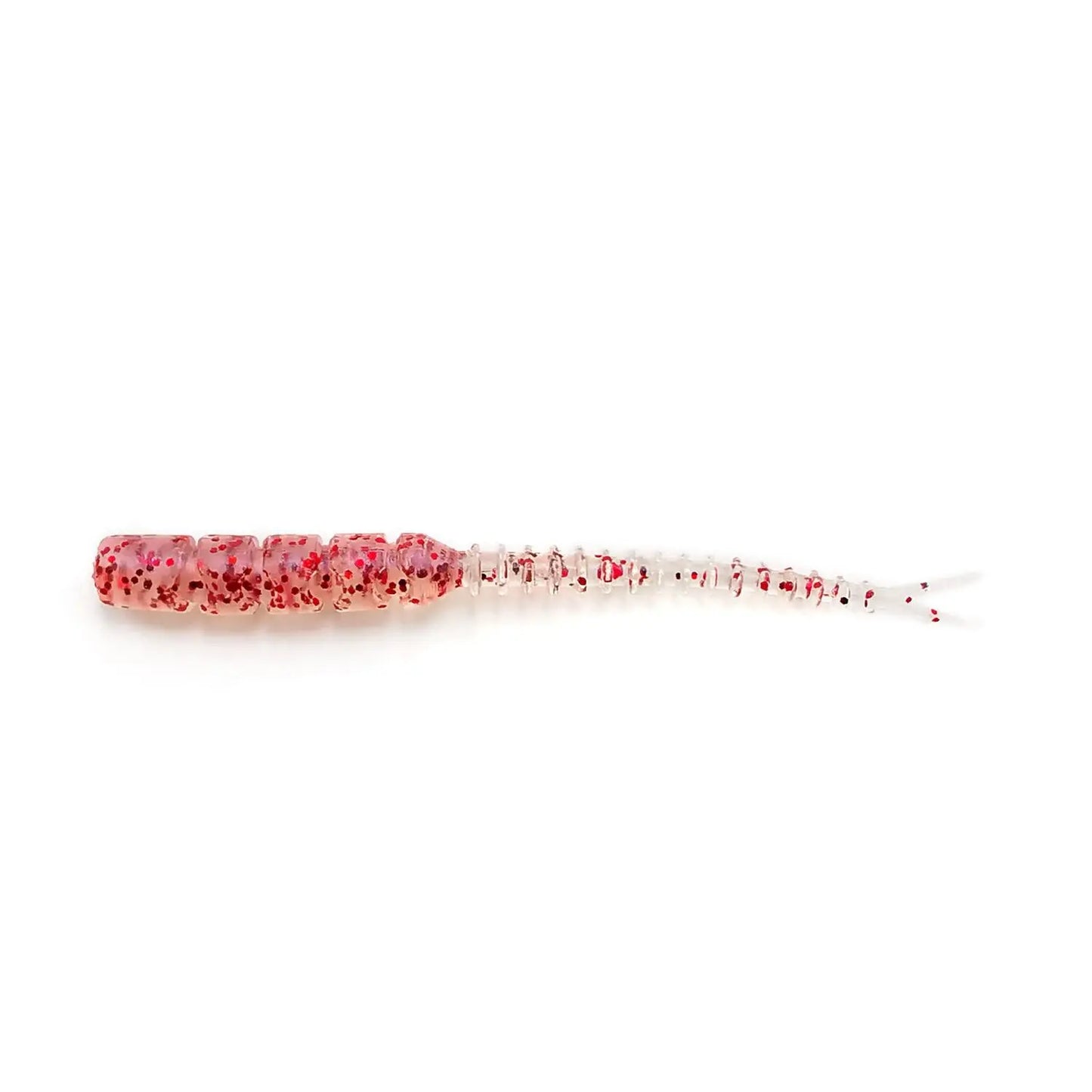 Mustad Naluca Aji Micro Bachi 5cm Clear Red Glitter
