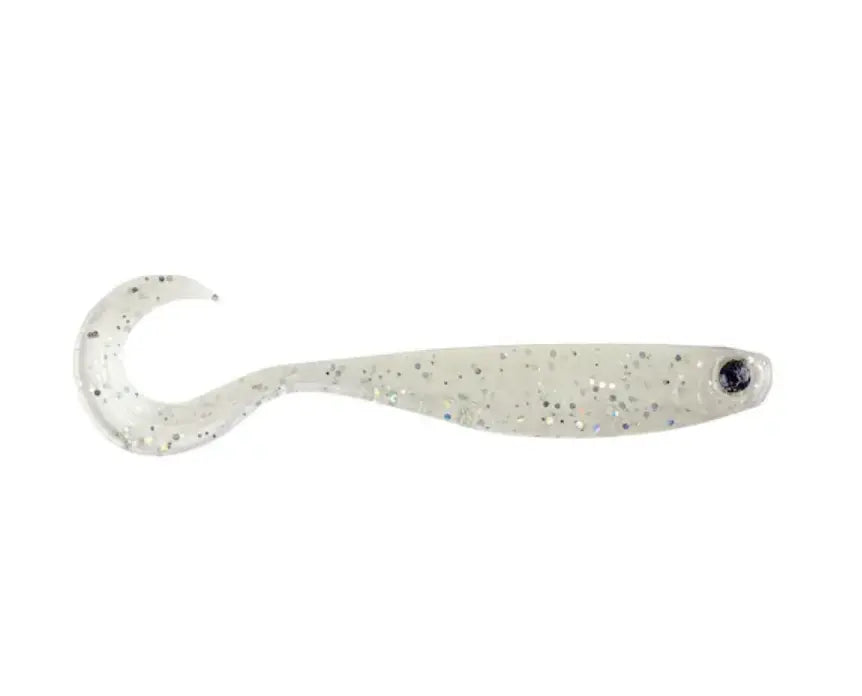 Mustad Shad Mezashi Curly Tail Minnow 9cm Pearl White 6buc/Pl
