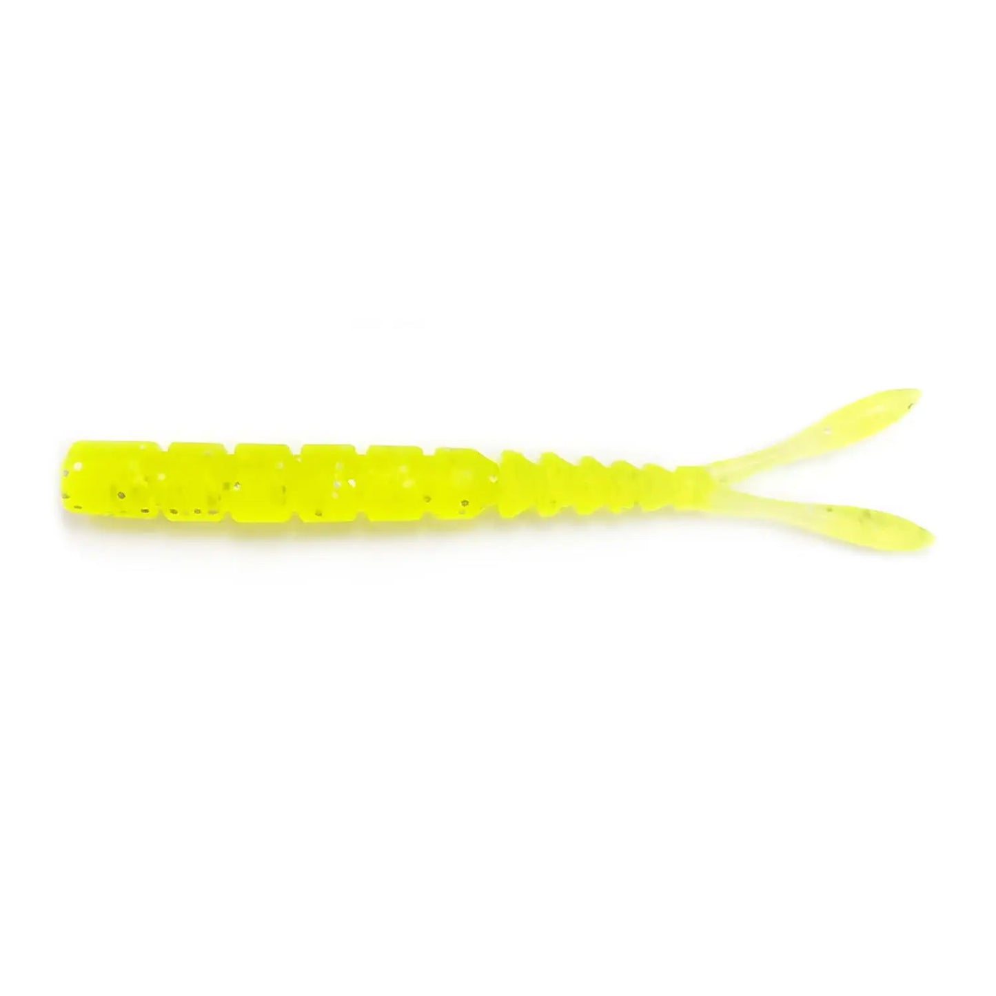 Mustad Naluca Aji Split Tail 5cm Clear Chartreus 12buc/Pl
