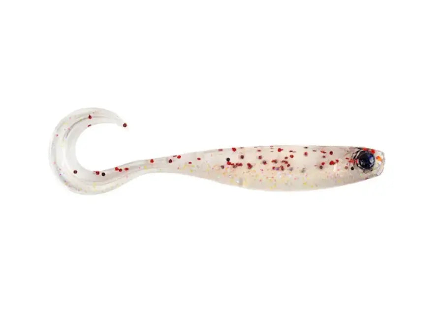 Mustad Mezashi Curly Tail Minnow 9cm Clear Magic 6buc/Pl