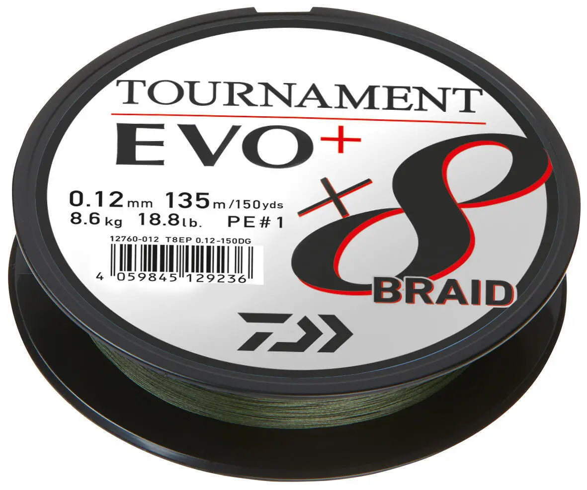Fir Textil Daiwa Tournament 8xbraid Evo+ 018mm/15,8kg/135m