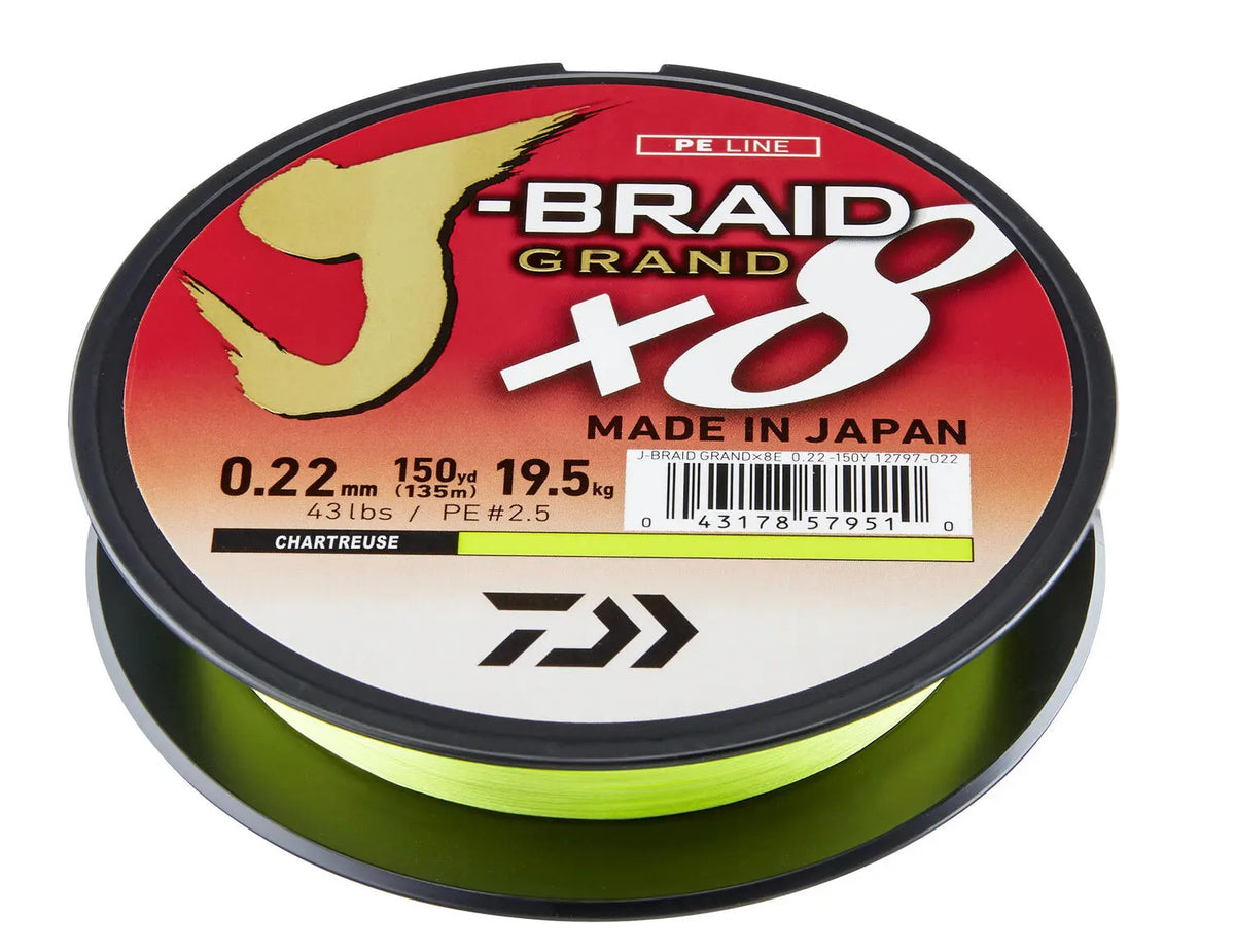 Fir Textil Daiwa J-Braid Grand X8e Chartr. 006mm/5,0kg/135m