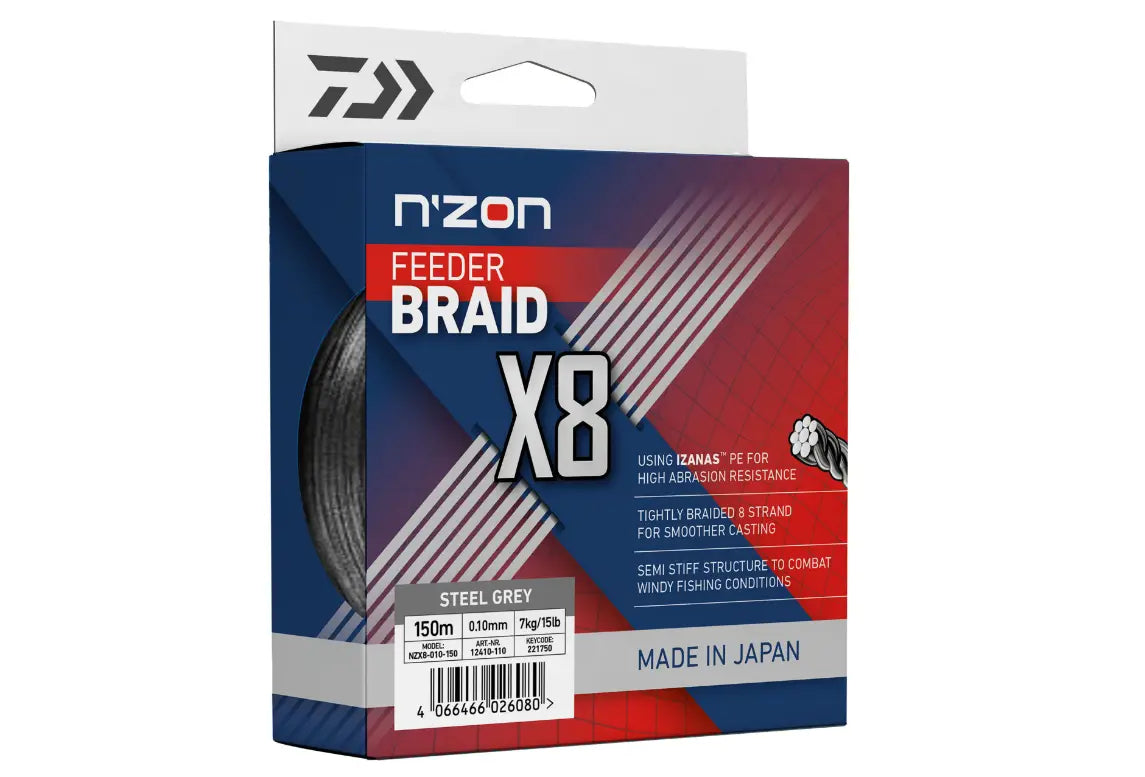 Fir Textil Daiwa Fir Nzon 8xbraid Steel Gray 010mm/7,0kg/150m