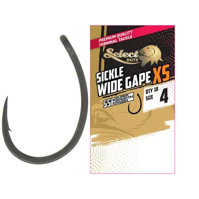 Carlige Select Baits Sickle Wide Gape Xs Ssf Hooks