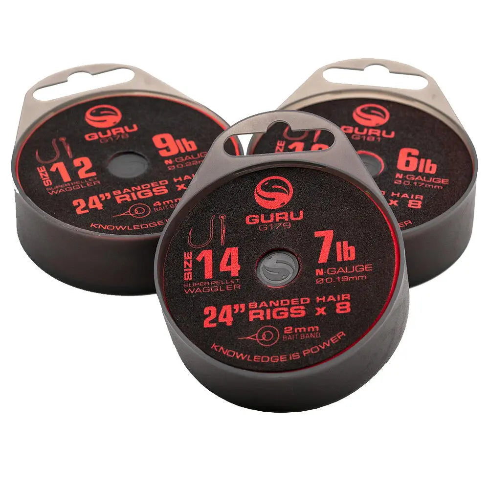 Carlige Guru Mont. S.pellet Waggler Bait Band Nr.12 022mm/61cm 8buc/Pl