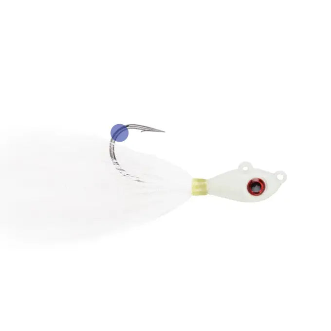 Mustad Jig Mustad Big Eye Bucktail Green Glow/White Glow 10g