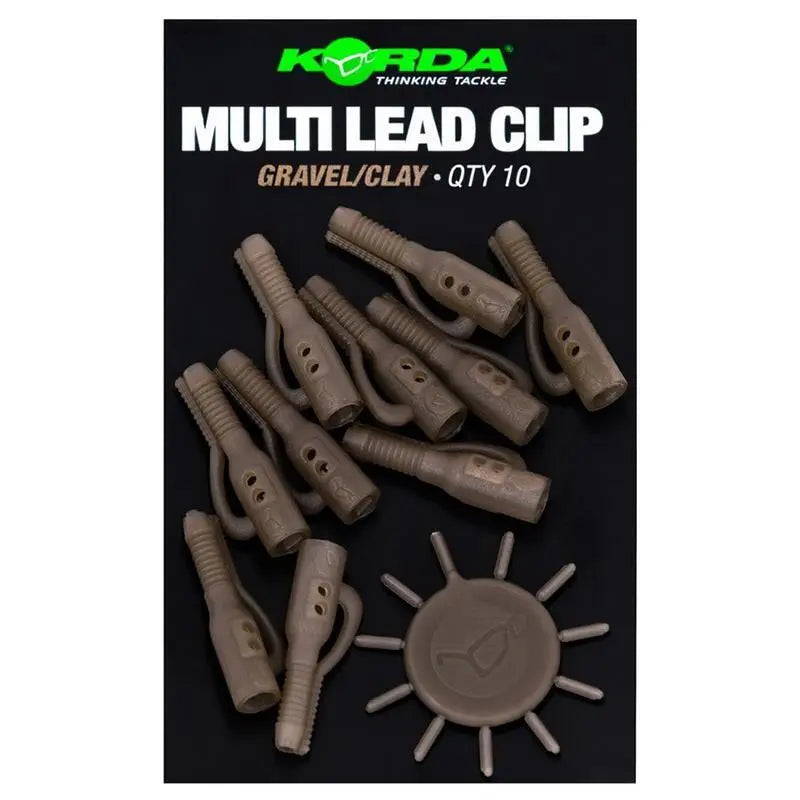 Korda Clip Pt Mont.pb Pierdut 10buc/Pl Gravel/Clay