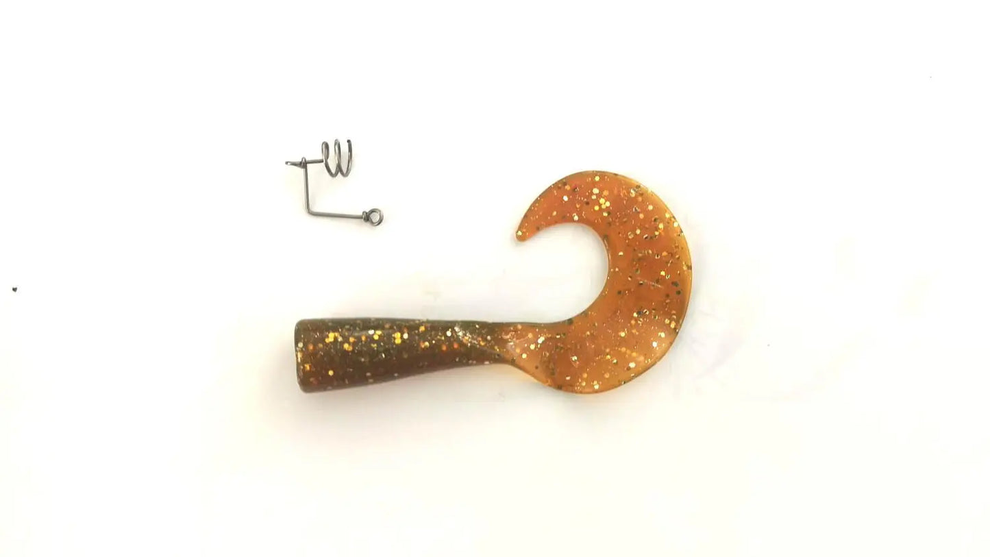 Vobler STRIKE PRO COADA DE SCHIMB PT. WOLF TAIL JR. MOTOR OIL GLITTER