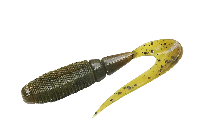 Jackall Shad Rhythm Grub 2,4inch Green Pumpkin Pepper 4buc/Pl