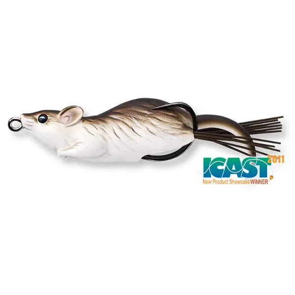 Live Target Hollow Body Mouse Walking Bait 6cm/11g Brown/White
