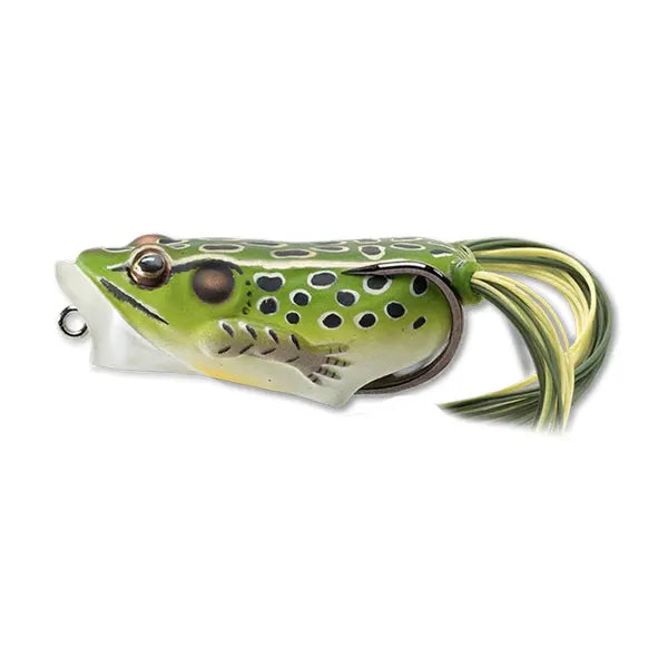 Live Target Hollow Body Frog Popper 5,5cm/11g Green/Yellow