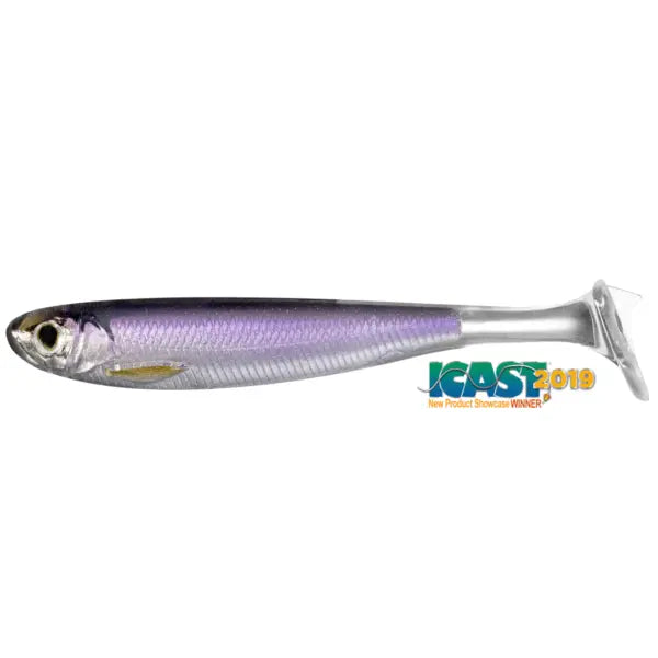 Live Target Slowroll Shiner Paddle Tail 12,5cm 207 Silver/Purple