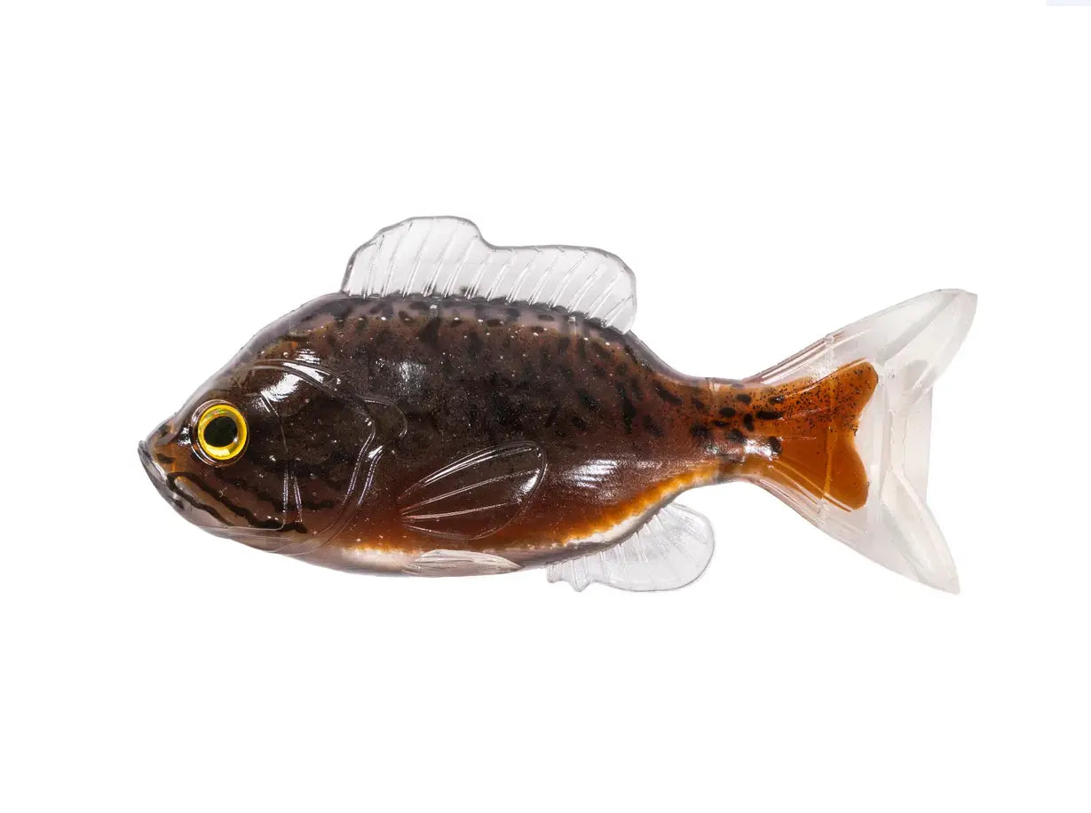 Live Target Naluca Sunfish Unrigged 11cm Black/Brown 2buc/Pl