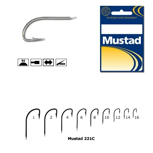 Mustad Xx Carlig Mustad Cristal Ni Revers 220a 10buc/Pl