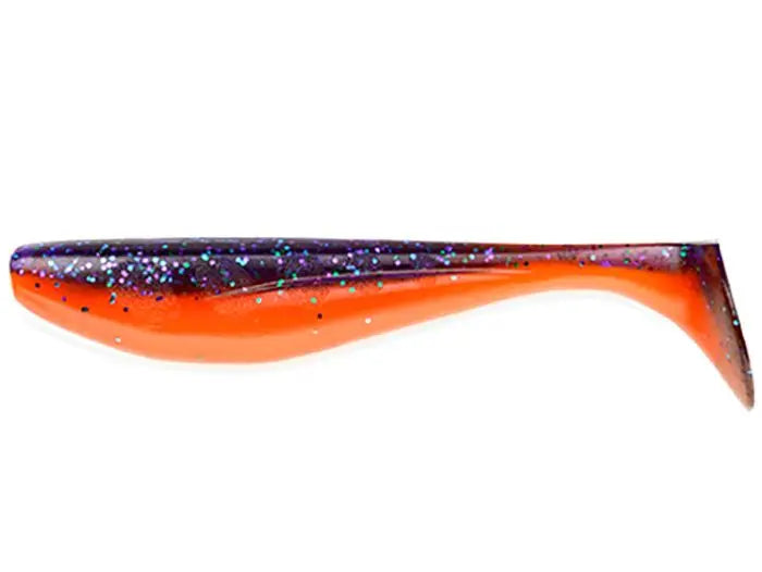 Naluca Soft Fishup Wizzle Shad 12.5cm #207 Dark Violet Orange 12.5cm #207 Dark Violet Orange