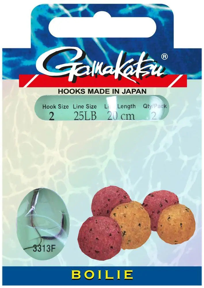 Gamakatsu Mont. Boilie 3313ns Nr.6; 0.25mm/20cm 2buc/Pl