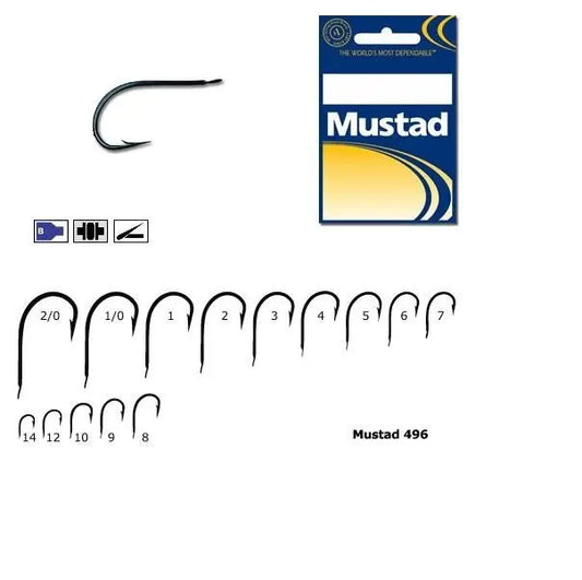 Mustad Carlig Bleu Forjat Revers Rotund Nr.2/0 7buc/Pl