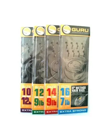 Carlige Guru Xx Mont. Guru Feeder Hair Rig Carlig Nr.16 019mm/38cm 8buc/Pl