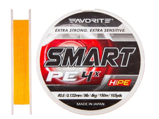 Fir textil Favorite Smart PE 4X Fluo Orange 150m # 3.0 / 0.296mm / 35lb