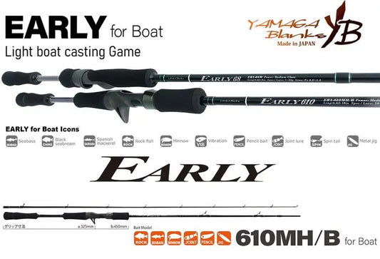 Yamaga Blanks Yamaga Early Boat 610mh/b Baicast 2.10m 10-50gr