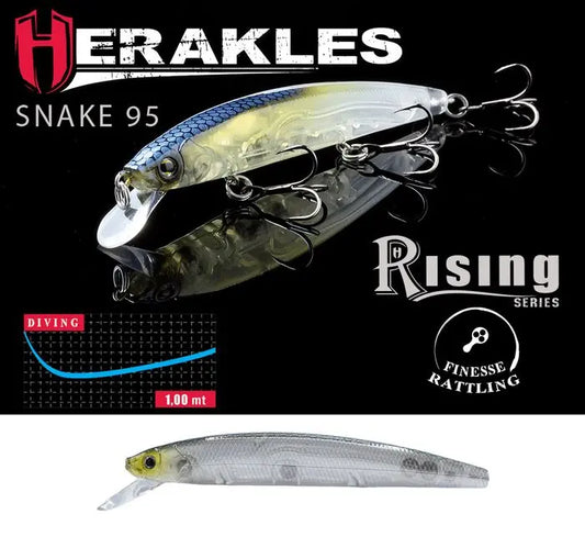 Vobler Herakles Snake 95sp 9.5cm 9gr Ghost Bait