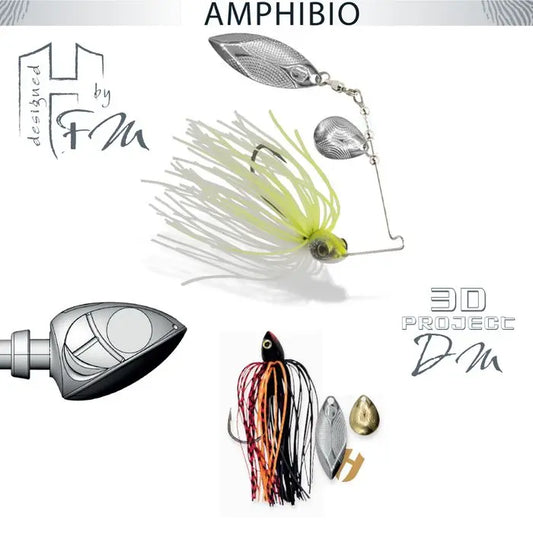 Spinnerbait Herakles Amphibio Tandem 3/8oz 10.5gr Devil