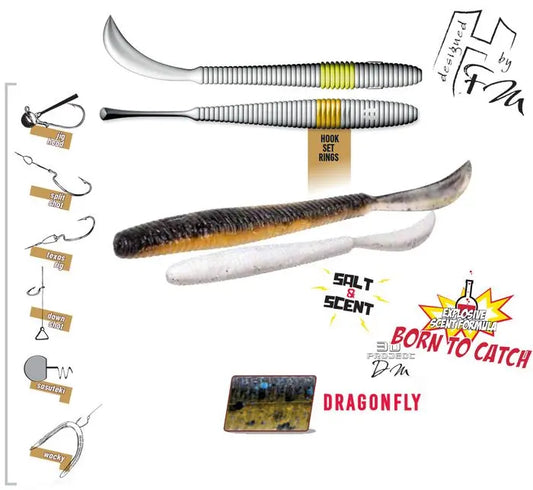 Herakles Leftail Worm 3.4 8.6cm Dragonfly