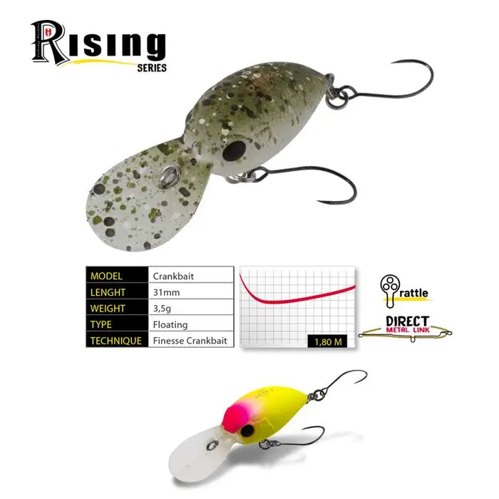 Vobler Herakles Deep-j F 3.1mm 3.5gr Chartreuse Pink Head